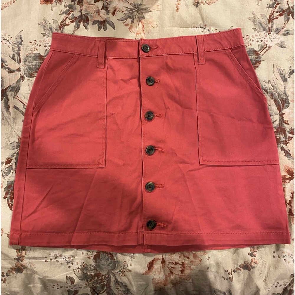 3/$30 ANA button front mini skirt size 6